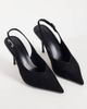 ASOS DESIGN ASOS DESIGN Serena slingback stiletto heels in black suedette - 2