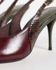 ASOS DESIGN ASOS DESIGN Serena slingback stiletto heels in burgundy mix-Multi - 3