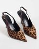 ASOS DESIGN ASOS DESIGN Serena slingback stiletto heels in leopard and burgundy suedette-Multi - 2