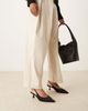 ASOS DESIGN ASOS DESIGN Serenity ruched slingback kitten heel shoes in black - 2