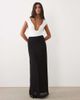 ASOS DESIGN ASOS DESIGN set hotfix maxi skirt in black - 1