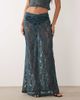 ASOS DESIGN ASOS DESIGN set lace maxi skirt in teal-Blue - 3