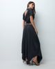 ASOS DESIGN ASOS DESIGN set layered hank hem draped skirt in black-Blue - 1