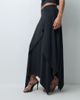 ASOS DESIGN ASOS DESIGN set layered hank hem draped skirt in black-Blue - 2