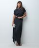 ASOS DESIGN ASOS DESIGN set layered hank hem draped skirt in black-Blue - 3