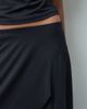 ASOS DESIGN ASOS DESIGN set layered hank hem draped skirt in black-Blue - 4