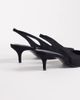 ASOS DESIGN ASOS DESIGN Shade slingback kitten heels in black suedette - 3