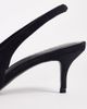 ASOS DESIGN ASOS DESIGN Shade slingback kitten heels in black suedette - 4
