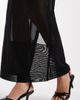 ASOS DESIGN ASOS DESIGN sheer max mesh column skirt with deep hem in black - part of a set - 4