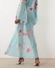 ASOS DESIGN ASOS DESIGN sheer maxi skirt in turquoise floral - part of a set-Blue - 2