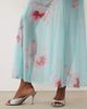 ASOS DESIGN ASOS DESIGN sheer maxi skirt in turquoise floral - part of a set-Blue - 4