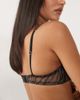 ASOS DESIGN ASOS DESIGN sheer mesh underwire bra in gray zebra print - 3
