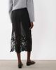 ASOS DESIGN ASOS DESIGN sheer midi skirt with embellished bead hem in black - 4