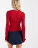 ASOS DESIGN ASOS DESIGN sheer second skin cardigan in red - 2