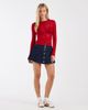 ASOS DESIGN ASOS DESIGN sheer second skin cardigan in red - 4