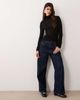 ASOS DESIGN ASOS DESIGN sheer second skin knit turtle neck top in black - 2