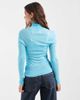ASOS DESIGN ASOS DESIGN sheer second skin knit turtleneck top in turquoise-Blue - 4