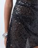 ASOS DESIGN ASOS DESIGN sheet sequin mini dress with cowl neck in black - 2