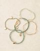 ASOS DESIGN ASOS DESIGN shell design bracelet 5 pack in gold tone - 2