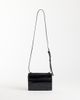 ASOS DESIGN ASOS DESIGN shiny croc crossbody bag in black - 4