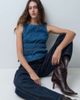 ASOS DESIGN ASOS DESIGN Shirred waist denim top-Blue - 1