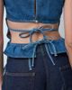 ASOS DESIGN ASOS DESIGN Shirred waist denim top-Blue - 3