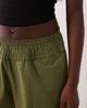 ASOS DESIGN ASOS DESIGN shirred waist linen blend pull-on pants in khaki-Green - 3