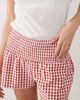 ASOS DESIGN ASOS DESIGN shirred waist pull on short in red gingham - 1