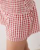 ASOS DESIGN ASOS DESIGN shirred waist pull on short in red gingham - 2
