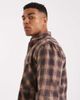 ASOS DESIGN ASOS DESIGN shirt with pocket in brown plaid - 4