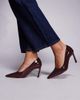 ASOS DESIGN ASOS DESIGN Shore mid heel pumps in dark red - 1