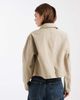 ASOS DESIGN ASOS DESIGN short cotton Harrington jacket in stone-Neutral - 3