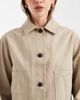 ASOS DESIGN ASOS DESIGN short cotton Harrington jacket in stone-Neutral - 4