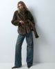 ASOS DESIGN ASOS DESIGN short faux fur funnel neck coat in mid brown - 2