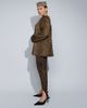 ASOS DESIGN ASOS DESIGN short formal collarless jacket in pony skin-Brown - 1