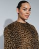 ASOS DESIGN ASOS DESIGN short formal collarless jacket in pony skin-Brown - 3