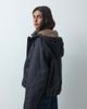 ASOS DESIGN ASOS DESIGN short hooded rain coat with borg liner in black - 3
