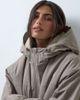 ASOS DESIGN ASOS DESIGN short hooded rain coat with borg liner in neutral - 4
