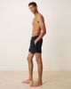 ASOS DESIGN ASOS DESIGN short length seersucker swim shorts in navy - 3