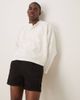 ASOS DESIGN ASOS DESIGN short length slim denim shorts with pleats in black - 2
