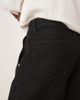 ASOS DESIGN ASOS DESIGN short length slim denim shorts with pleats in black - 4