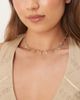 ASOS DESIGN ASOS DESIGN short necklace in wavy design with small sea-life charms in gold tone - 1