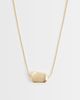 ASOS DESIGN ASOS DESIGN short necklace with clean molten pendant in gold tone - 1