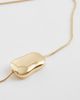 ASOS DESIGN ASOS DESIGN short necklace with clean molten pendant in gold tone - 2