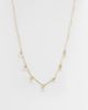 ASOS DESIGN ASOS DESIGN short necklace with faux-pearl drops in gold tone - 1