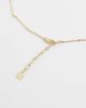 ASOS DESIGN ASOS DESIGN short necklace with faux-pearl drops in gold tone - 3