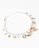ASOS DESIGN ASOS DESIGN short necklace with faux pearl and charm detail-Gold - 2