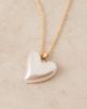 ASOS DESIGN ASOS DESIGN short necklace with faux pearl heart in gold tone - 2