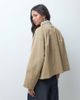 ASOS DESIGN ASOS DESIGN short pleat detail trench coat with plaid liner in dark stone-Neutral - 4