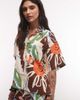 ASOS DESIGN ASOS DESIGN short sleeve beach shirt in tropical abstract - part of a set-Multi - 1